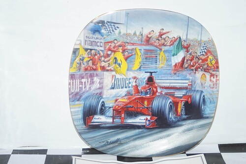 Bradford exchange gran premio del giappone 2000 ferrari plate & certificate