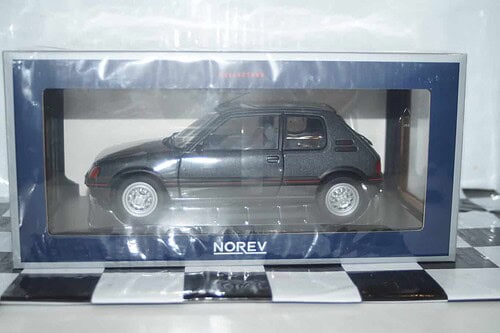 Norev peugeot 205 gti 1.6 1988 grey 1:18 scale 184845
