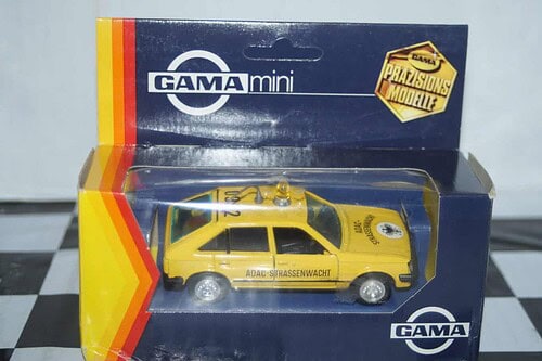 Gama opel vauxhall astra kadett mk1 adac strassenwacht 890 in 1:43 scale wrong box