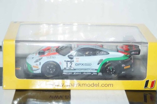 Spark porsche 911 gt3 r gpx racing 4th 24h spa 2020 #12 1:43 resin sb373