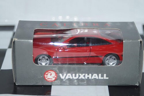 Schuco opel / vauxhall calibra in red in 1:43 scale