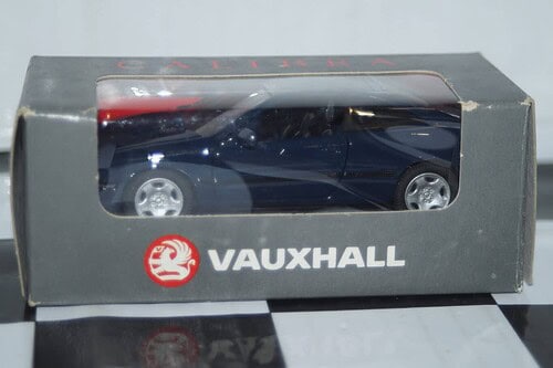 Schuco opel / vauxhall calibra in blue in 1:43 scale