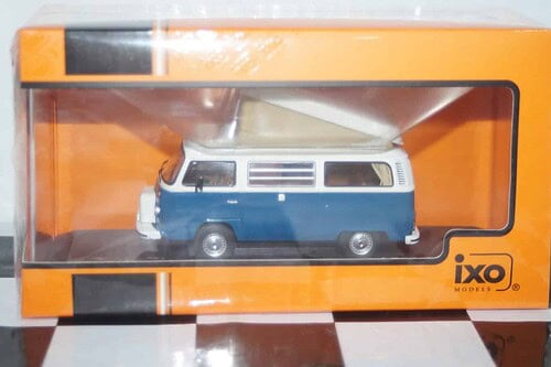 Ixo volkswagen t2 westfalia 1978 white/blue diecast 1:43 clc502n.22