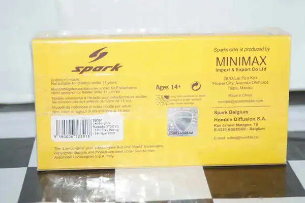 Spark lamborghini huracan gt3 evo emil frey racing 24h spa 2020 1:43 ref sb391
