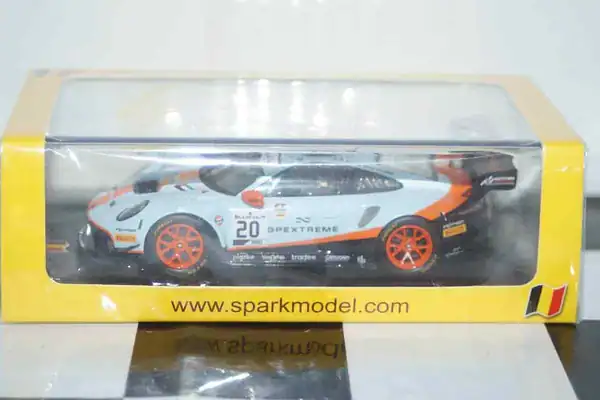 Spark porsche 911 gt3 r gpx racing 24h spa 2019 #20 x 2 ref sb251 & sb251ckar