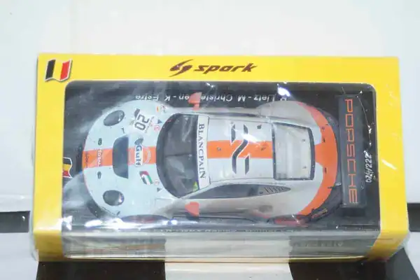 Spark porsche 911 gt3 r gpx racing 24h spa 2019 #20 x 2 ref sb251 & sb251ckar