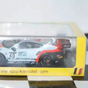 Spark porsche 911 gt3 r gpx racing 24h spa 2020 #40 1:43 resin sb378