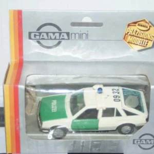 Gama opel vauxhall ascona cavalier polizei 81170000 in 1:43 scale