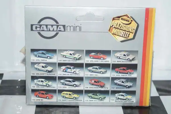 Gama opel vauxhall calibra in white 2 door 1138 in 1:43 scale