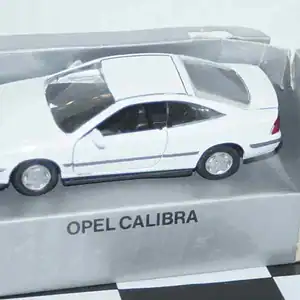 Gama opel vauxhall calibra in white 2 door 1138 in 1:43 scale