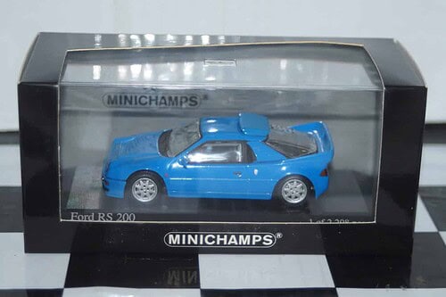 Minichamps ford rs 200  1986 in blue 1/43rd 430 080202