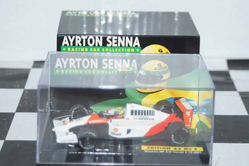 Minichamps mclaren mp 4/6 honda v12 1991 ayrton senna collection in 1:43