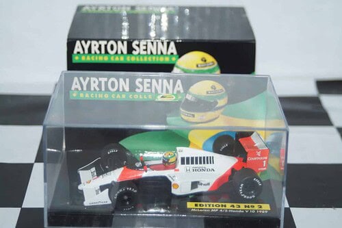 Minichamps mclaren mp 4/5 honda v10 1989 ayrton senna collection in 1:43