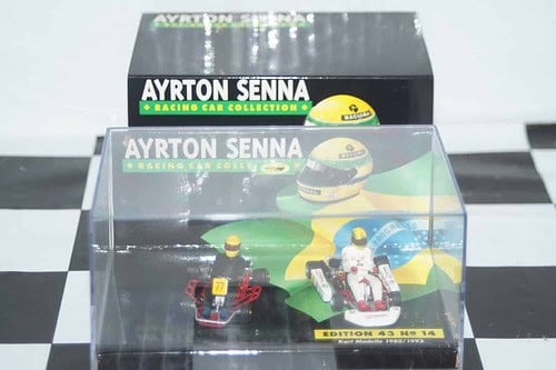 Minichamps kart modelle 1980/1993 ayrton senna collection in 1:43