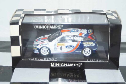 Minichamps ford focus rs wrc monte carlo 2001 rally #4 430 018904
