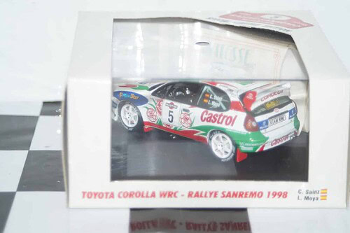 Vitesse toyota corolla wrc san remo rally #5 1998 c.sainz v98205