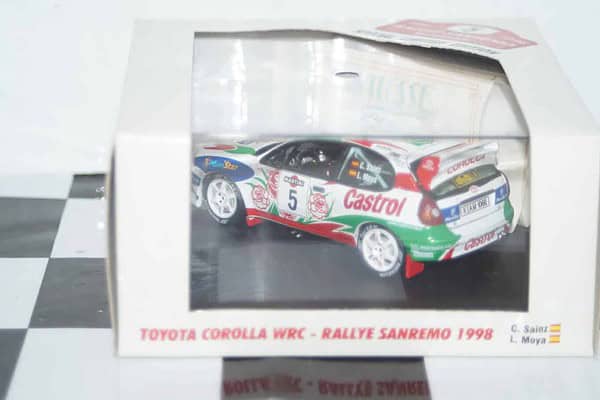 Vitesse toyota corolla wrc san remo rally #5 1998 c.sainz v98205
