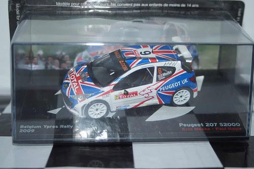 Atlas ixo based peugeot 207 s2000 belgium rally 2009 #6 2009 kris meeke 1/43
