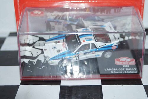 Atlas ixo based lancia 037 monte carlo rally 1986 #12 s.servia 1/43