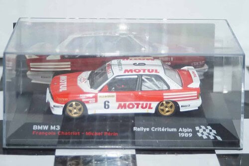 Atlas ixo based bmw m3 rallye criterium alpin 1989 #6 f.chatriot 1/43