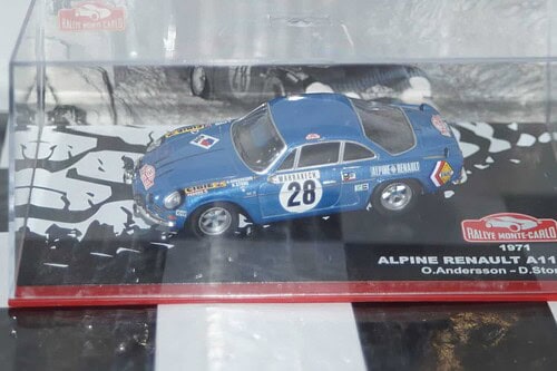 Atlas ixo based alpine renault a110 rally monte carlo 1971 #28 o.andersson