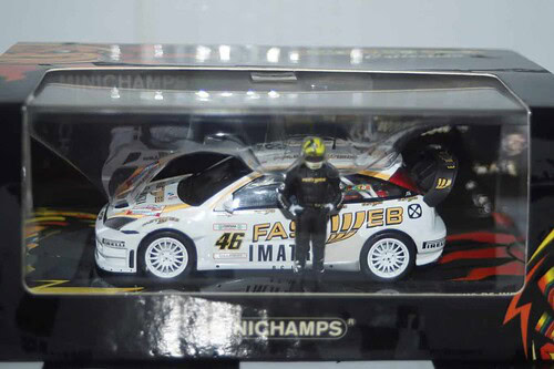 Minichamps mercedes c class rossi hockenheim test 2006 1:43 436 063646