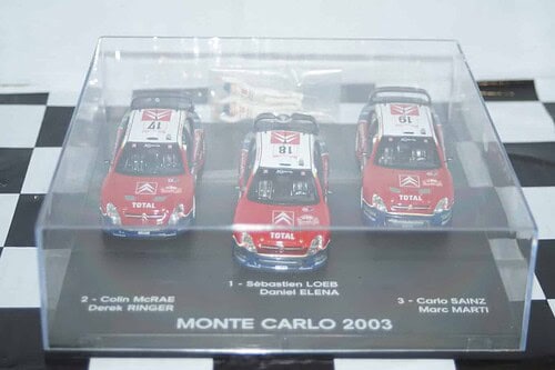 Norev citroen xsara wrc triple winners monte carlo 2003 #17 #18 #19 1:43rd amc009 482