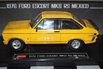 Sunstar ford escort mk2 rs mexico signal yellow 4632r  1:18 scale