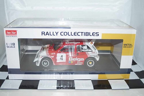 Sunstar mg metro 6r4 2nd lotto bianchi rally1986 m.duez #4 ltd 999 1:18 ref 5543
