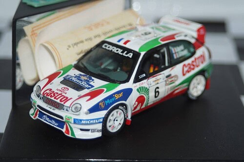 Vitesse toyota corolla wrc acropolis rally #6 1998 d.auriol v98202 - crack in case