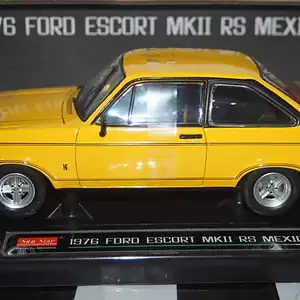 Sunstar ford escort mk2 rs mexico signal yellow 4632r 1:18 scale