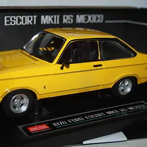Sunstar ford escort mk2 rs mexico signal yellow 4632r 1:18 scale