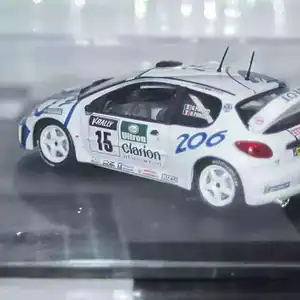 Vitesse skid peugeot 206 wrc "esso" san remo rally 1999 g.panizzi #15 -wrong base