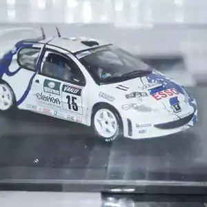 Vitesse skid peugeot 206 wrc "esso" san remo rally 1999 g.panizzi #15 -wrong base