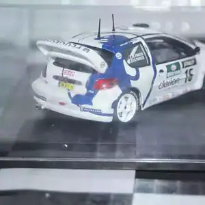 Vitesse skid peugeot 206 wrc "esso" san remo rally 1999 g.panizzi #15 -wrong base