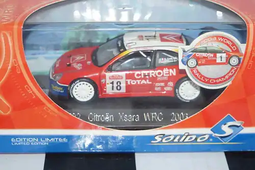 Solido citroen xsara wrc #18 2003 s.loeb 1:43rd ref 1592