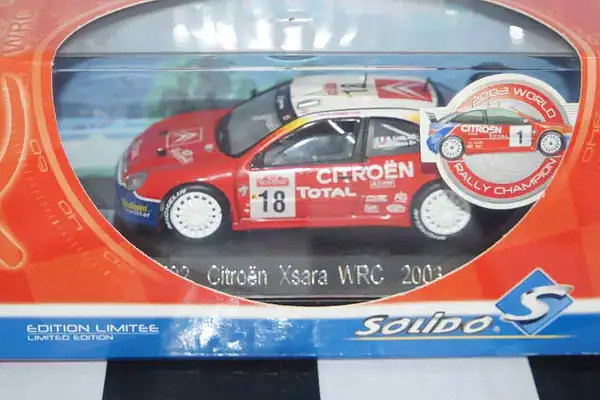 Solido citroen xsara wrc #18 2003 s.loeb 1:43rd ref 1592