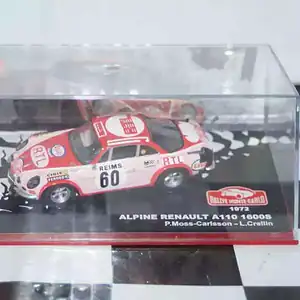 Atlas ixo based alpine renault a110 rally monte carlo 1972 #60 p.moss-carlsson 1/43