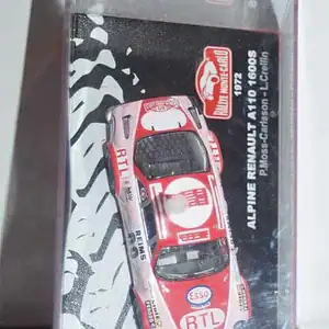 Atlas ixo based alpine renault a110 rally monte carlo 1972 #60 p.moss-carlsson 1/43