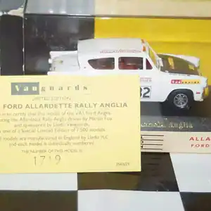 Vanguards ford 'allardette' anglia #232 va1007 1/43 diecast