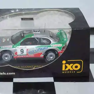 Ixo hyundai accent wrc evo 2 portugal 2001 #9 k.eriksson 1:43 ram023