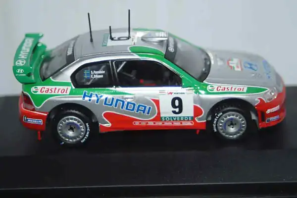 Ixo hyundai accent wrc evo 2 portugal 2001 #9 k.eriksson 1:43 ram023