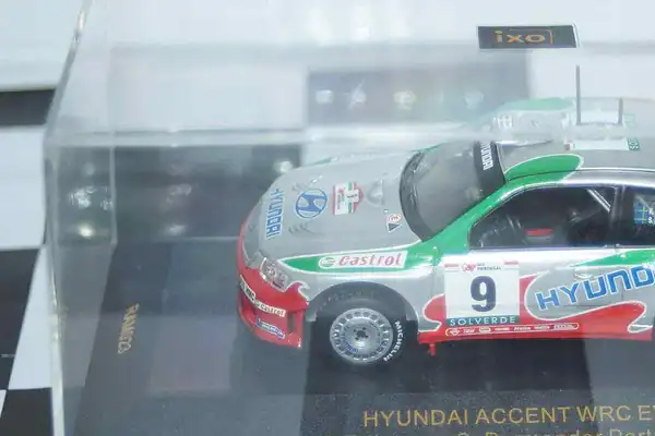 Ixo hyundai accent wrc evo 2 portugal 2001 #9 k.eriksson 1:43 ram023