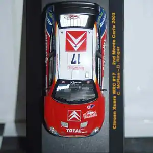 Ixo citroen xsara wrc 2nd rally monte carlo 2003 #17 c.mcrae ram107 1:43