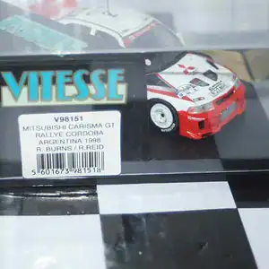 Vitesse skid mitsubishi carisma gt argentina rally #2 1998 r.burns v98151