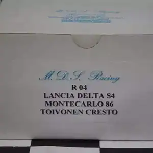Mds racing lancia s4 monte carlo #7 1986 toivonen built kit 1:43 ref mds r04
