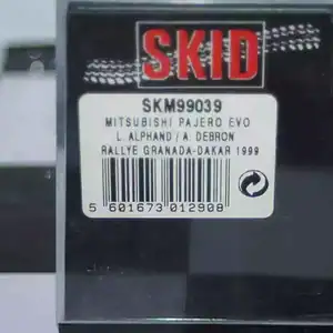 Vitesse skid mitsubishi pajero evo rally granada dakar #236 1999 l.alphand skm99039