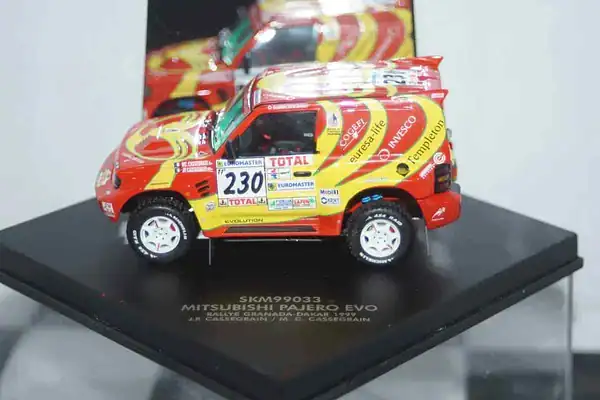 Vitesse skid mitsubishi pajero evo rally granada dakar #230 1999 j.p.cassegrain skm99033