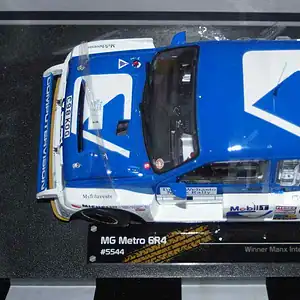 Sunstar mg metro 6r4 winner manx rally 1986 t.pond #1 ltd 999 1:18 ref 5544