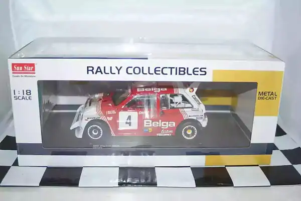 Sunstar mg metro 6r4 2nd lotto bianchi rally1986 m.duez #4 ltd 999 1:18 ref 5543